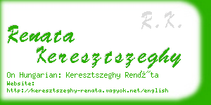 renata keresztszeghy business card